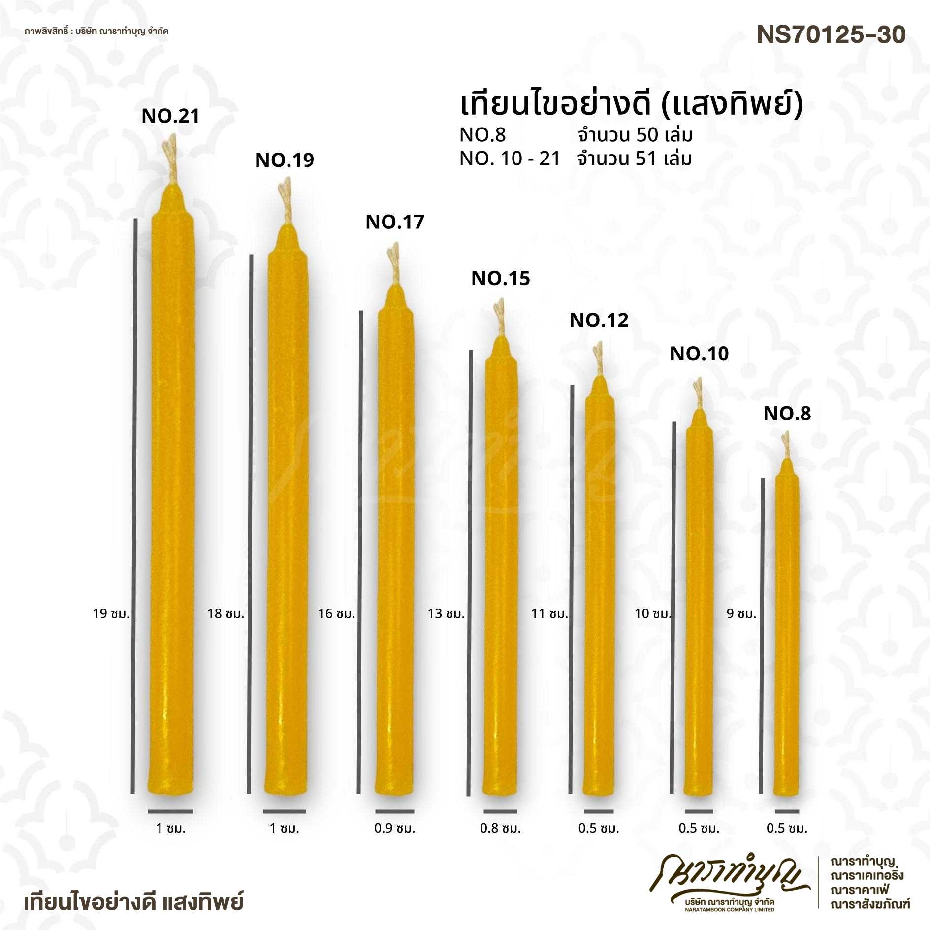 เทียนไขอย่างดี แสงทิพย์