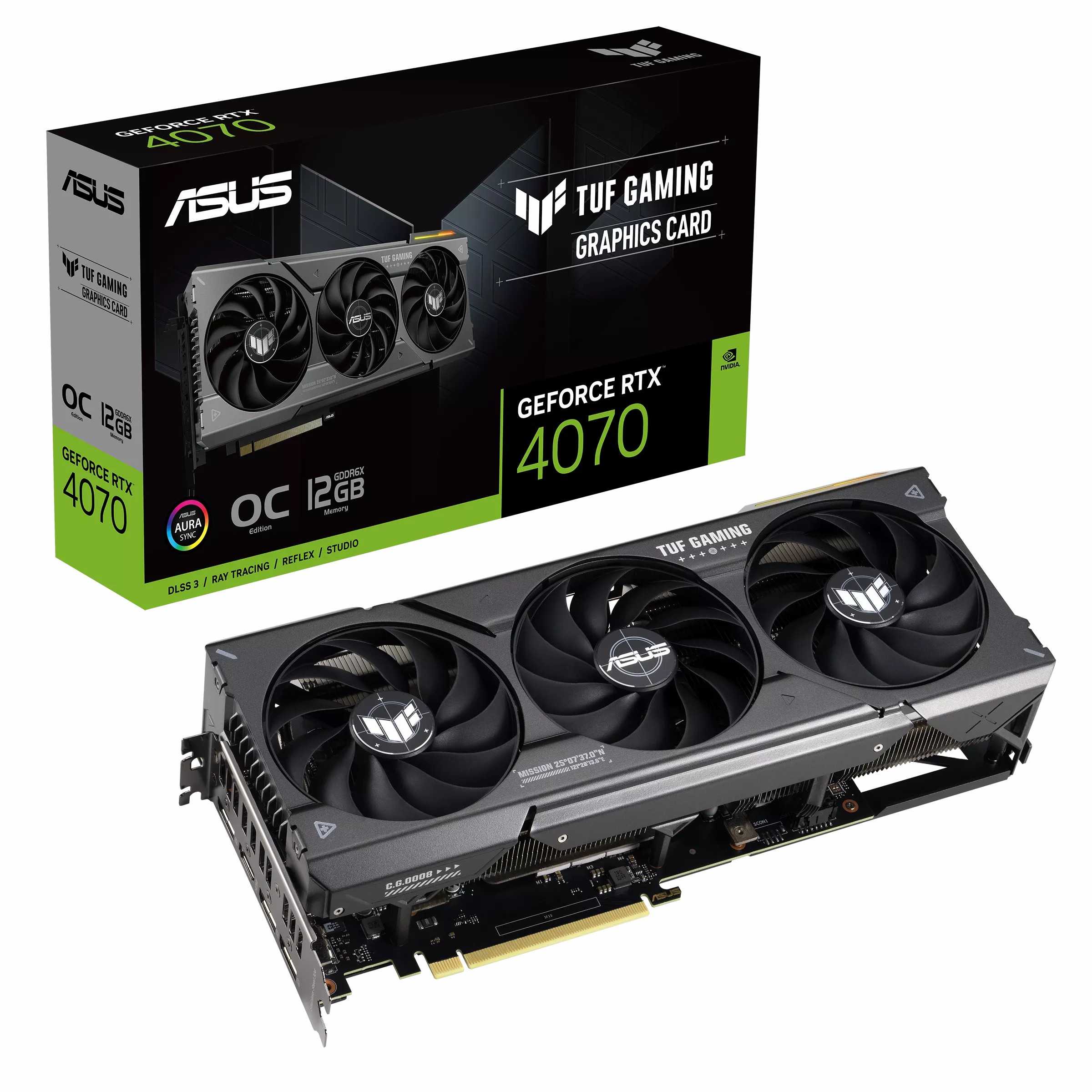 การ์ดจอ VGA ASUS TUF GAMING GEFORCE RTX 4070 O12G GAMING - 12GB GDDR6X ประกันศูนย์ 3 ปี