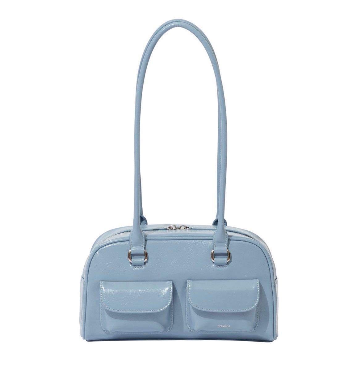 (พร้อมส่ง) Stand Oil Chubby Bag สี Sky Blue