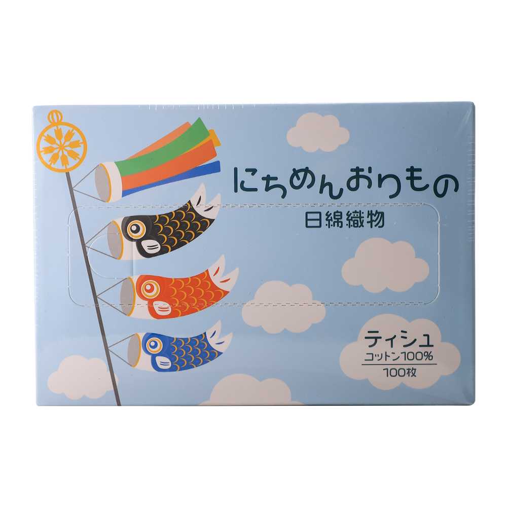 กระดาษเช็ดหน้านิชิเมนลายธงปลาคาร์ฟ 100 แผ่น