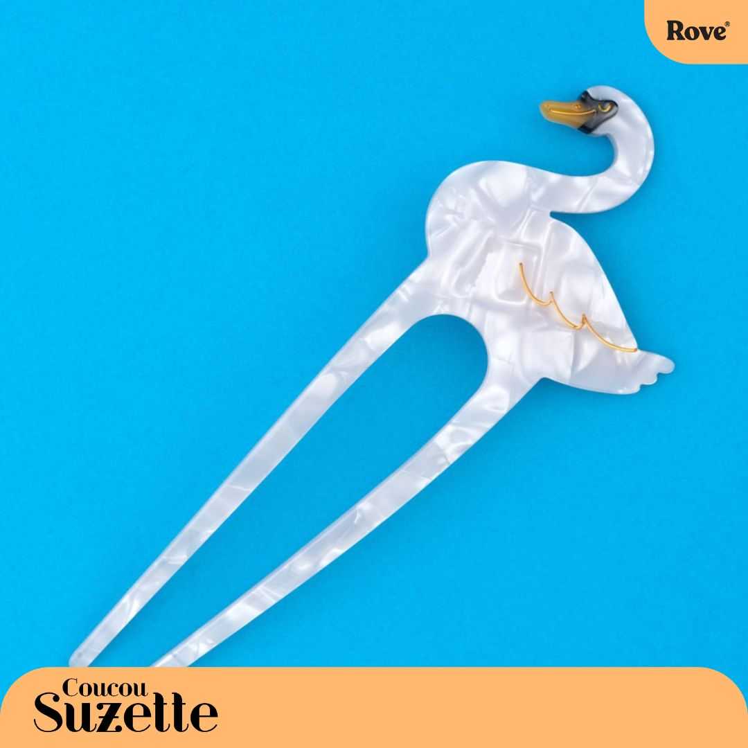 Coucou Suzette Hair Stick - Swan