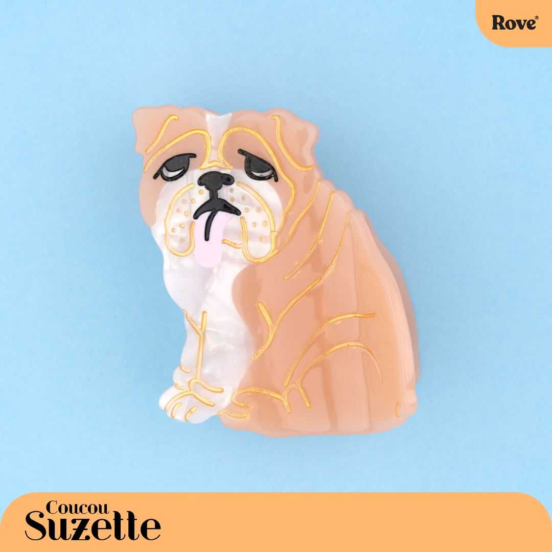 Coucou Suzette Hair Claw - English Bulldog