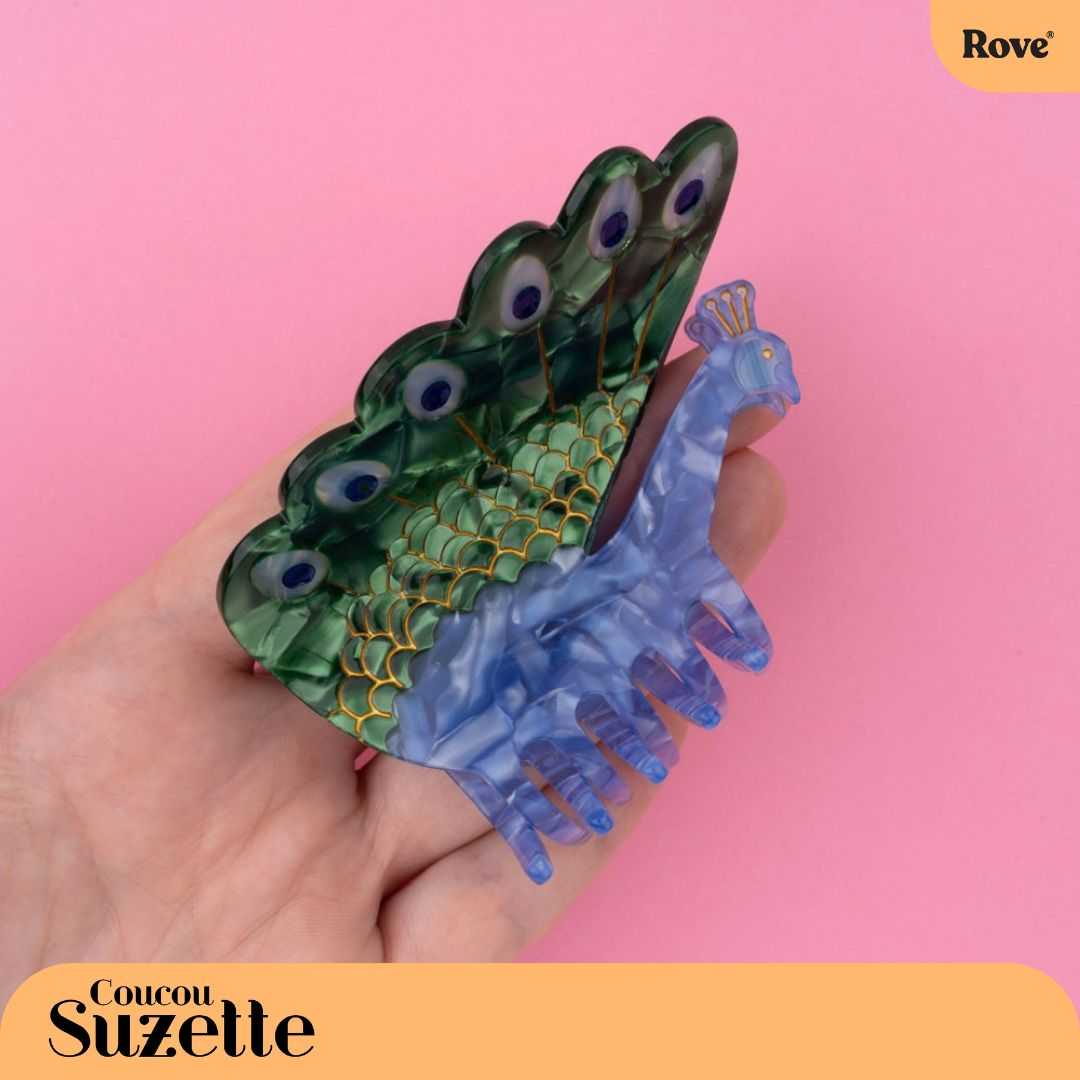 Coucou Suzette Hair Claw - Peacock
