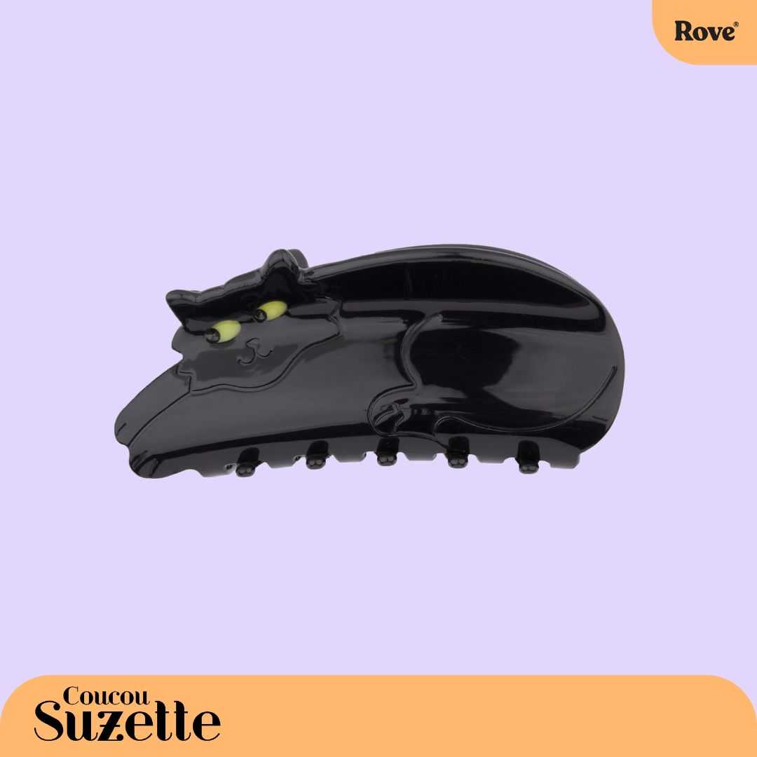 Coucou Suzette Hair Claw - Black Cat