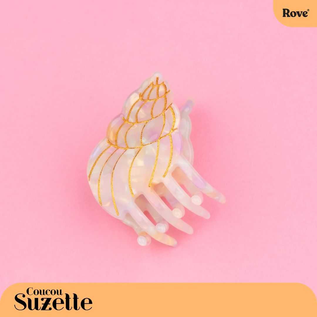 Coucou Suzette Mini Hair Claw - Shell