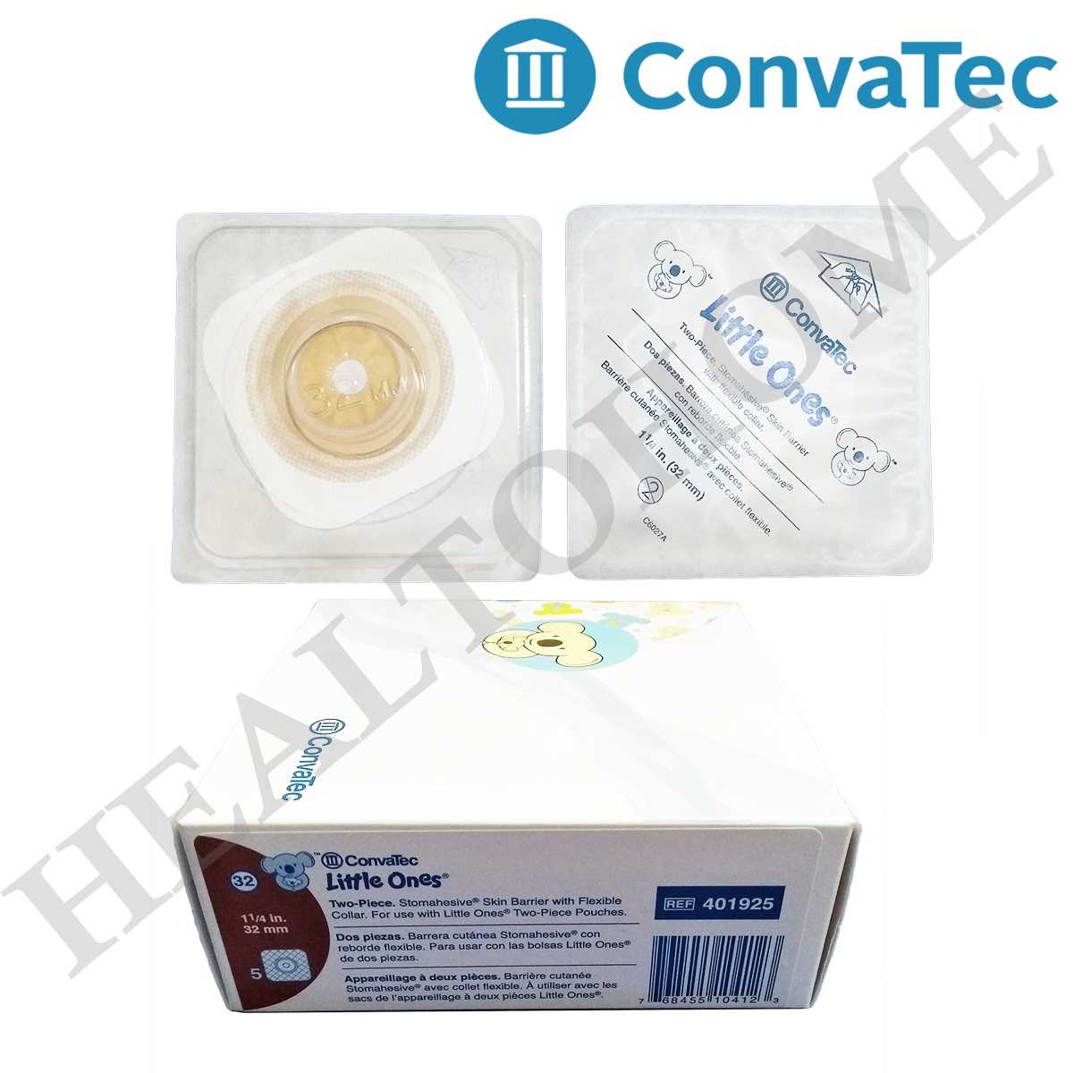 Convatec Little Ones Two-piece แป้นสำหรับติดถุงอุจจาระหน้าท้อง สำหรับเด็ก 32 มม. (เฉพาะแป้น)