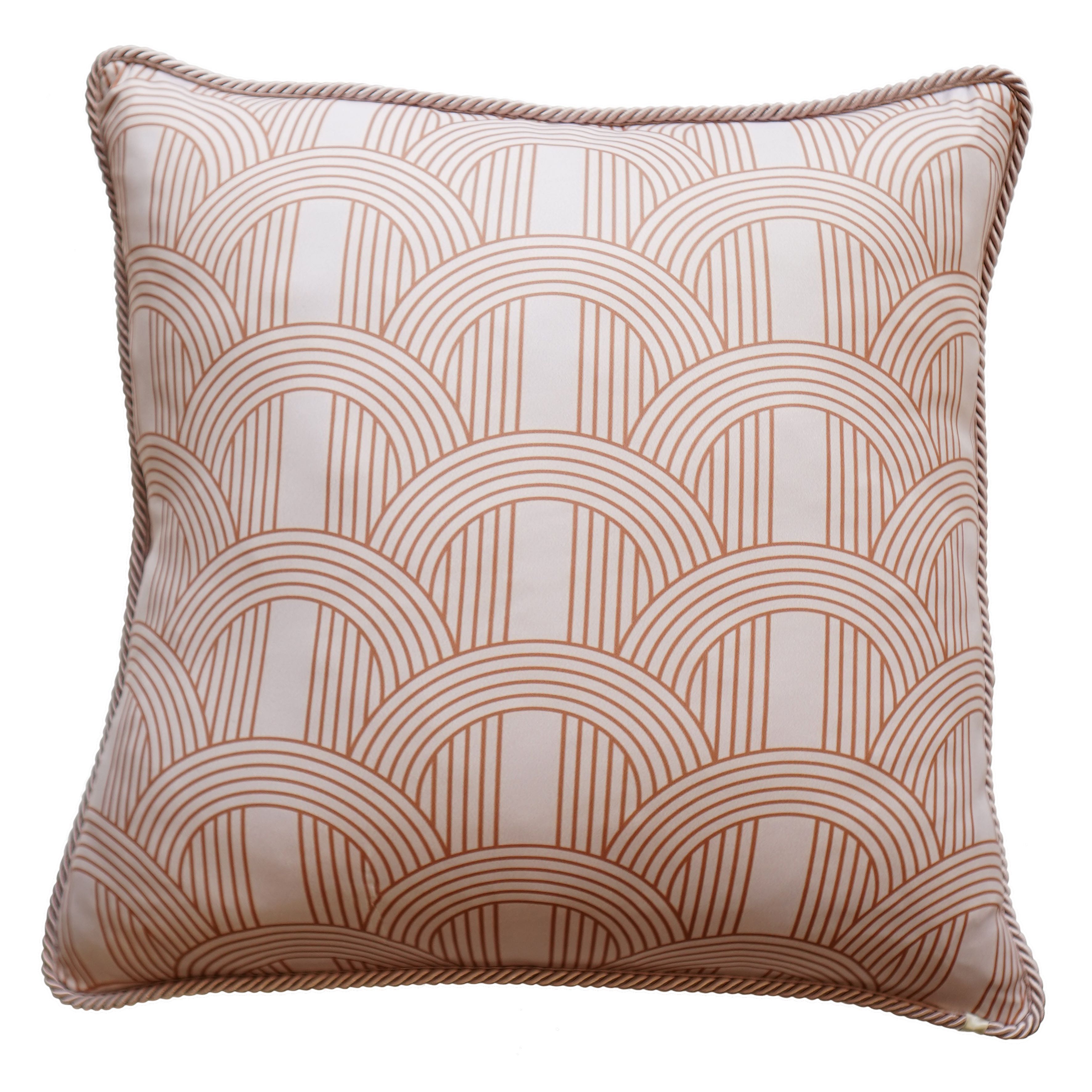 SWOON CUSHION - Art Deco 2 - Brick