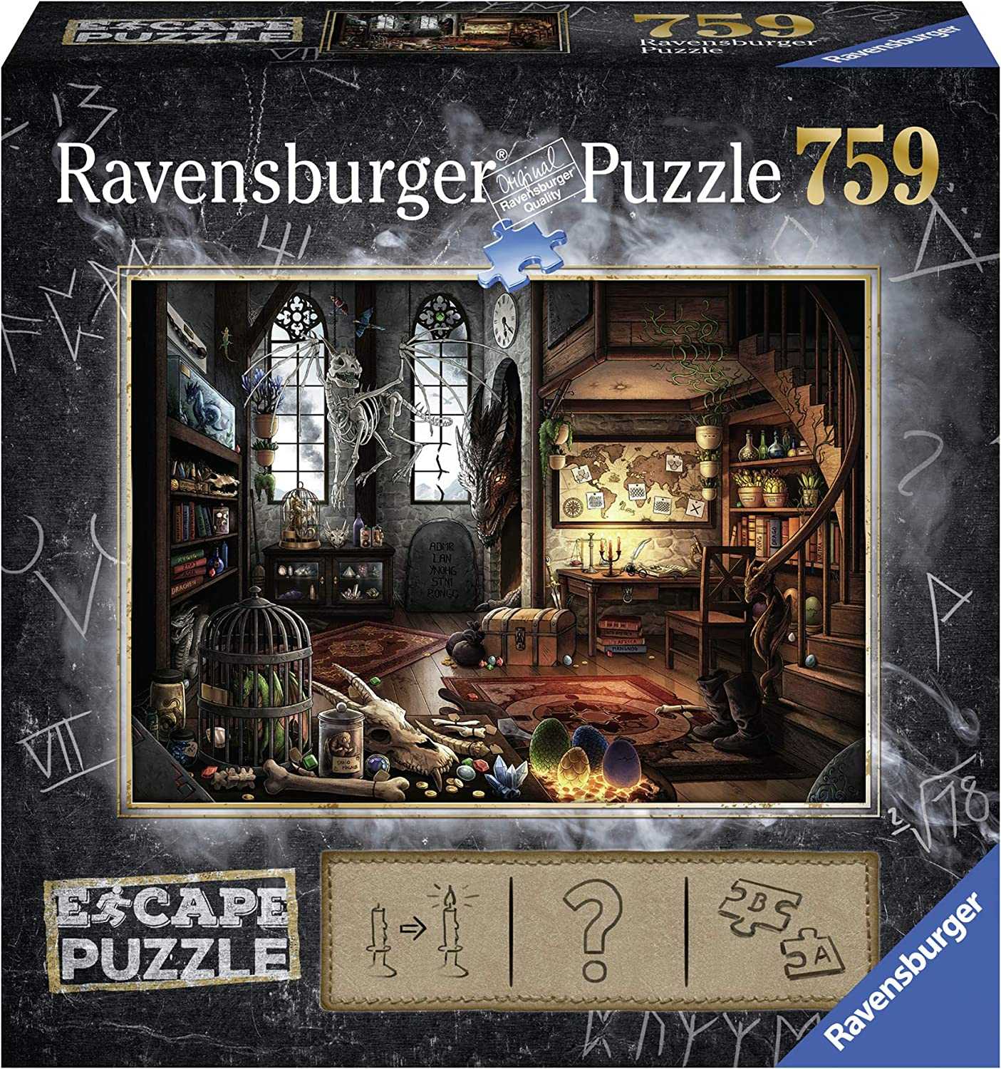 Ravensburger Escape Puzzle 5: Dragon Laboratory (จิ๊กซอว์ปริศนา 759 ชิ้น)