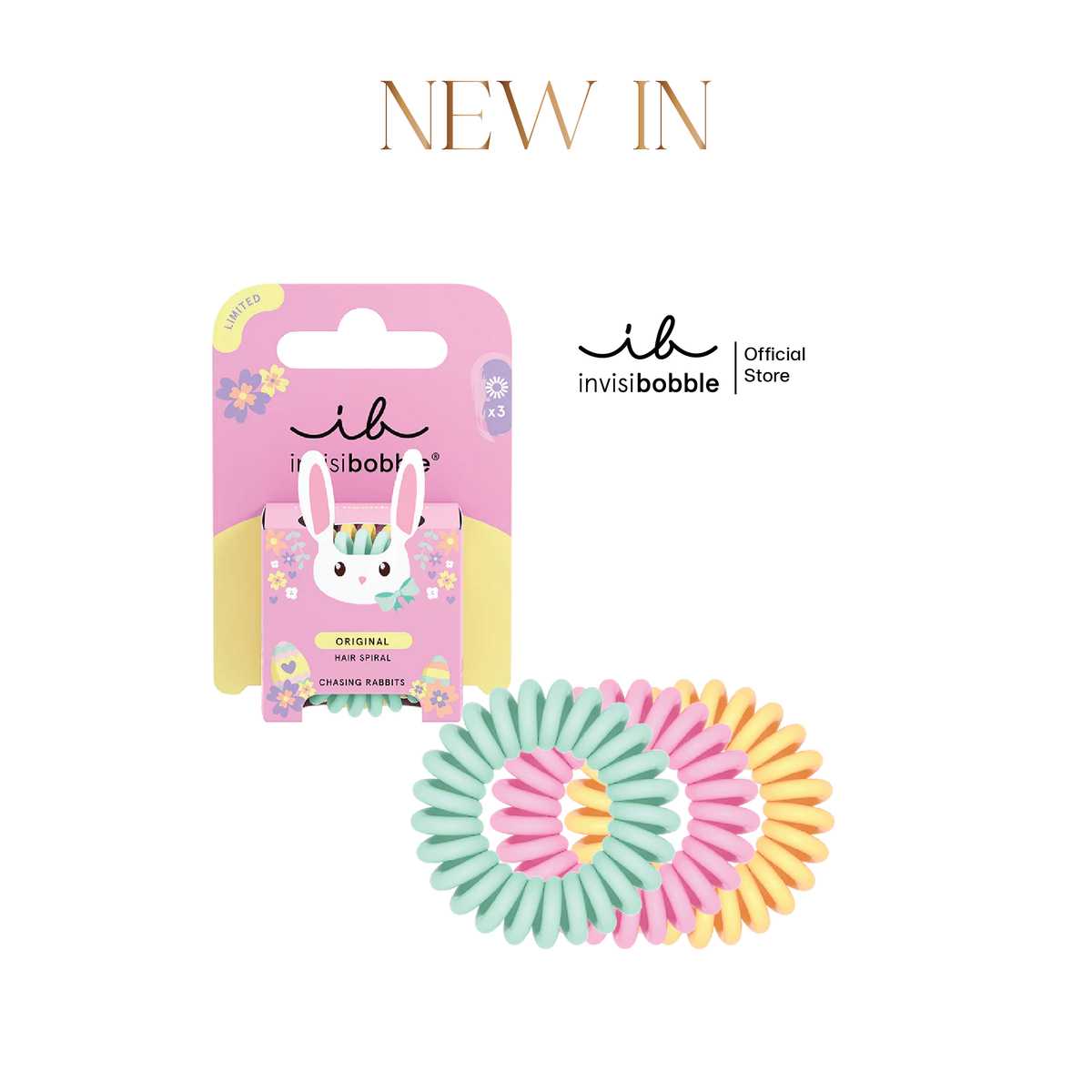 invisibobble ยางรัดผม รุ่น ORIGINAL Easter Chasing Rabbits
