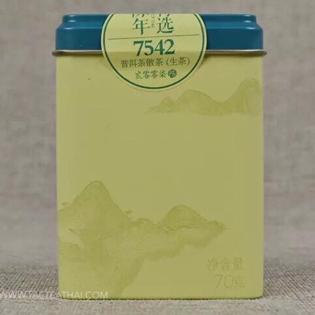 (B) ชาผู่เอ๋อร์ ดิบ รุ่น 7542 Vintage  น้ำหนัก 70 กรัม