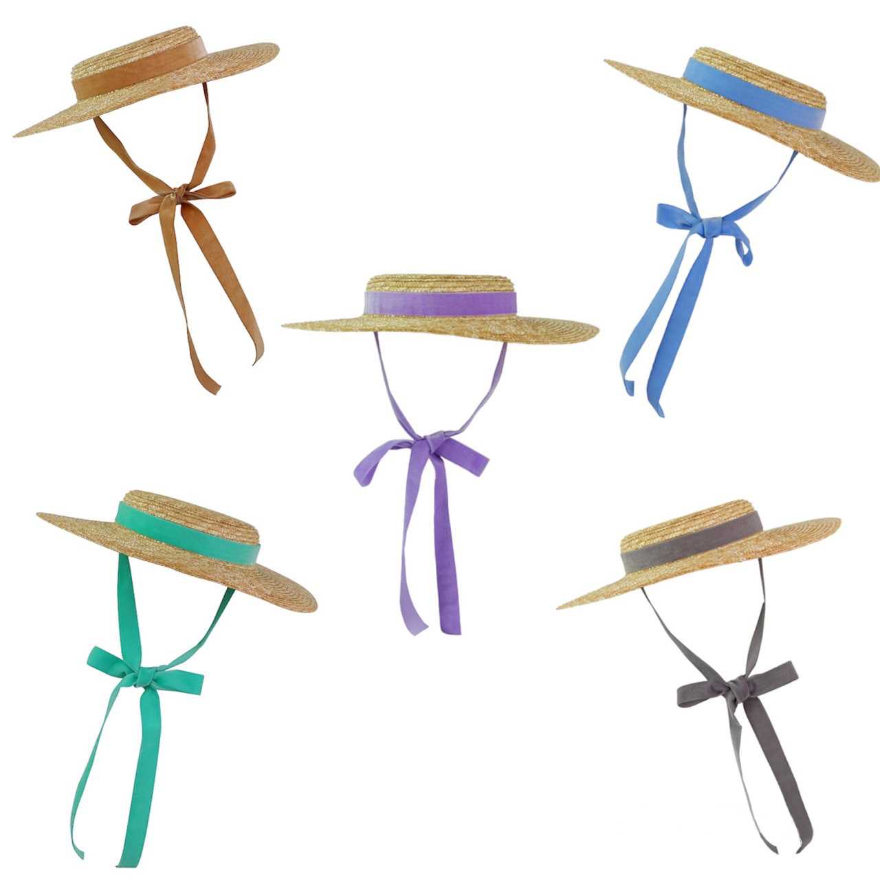 N vintage boater hats