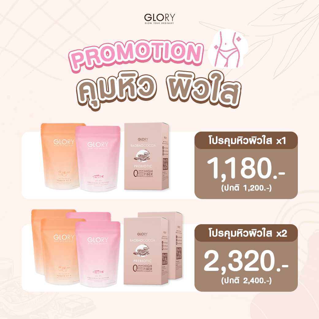 โปรคุมหิวผิวใส collagen+vitc+cocoa