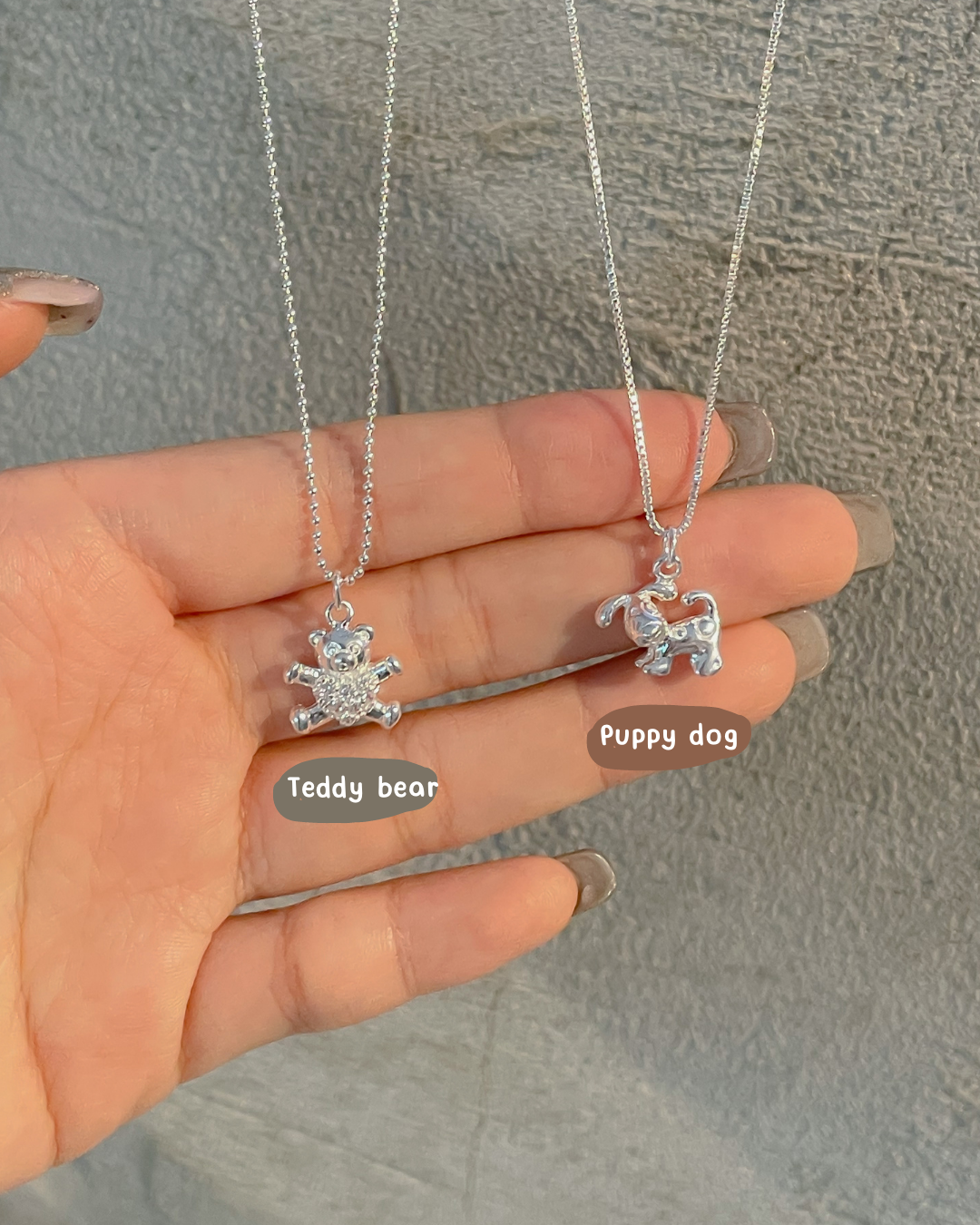Silver Lovely pets necklace