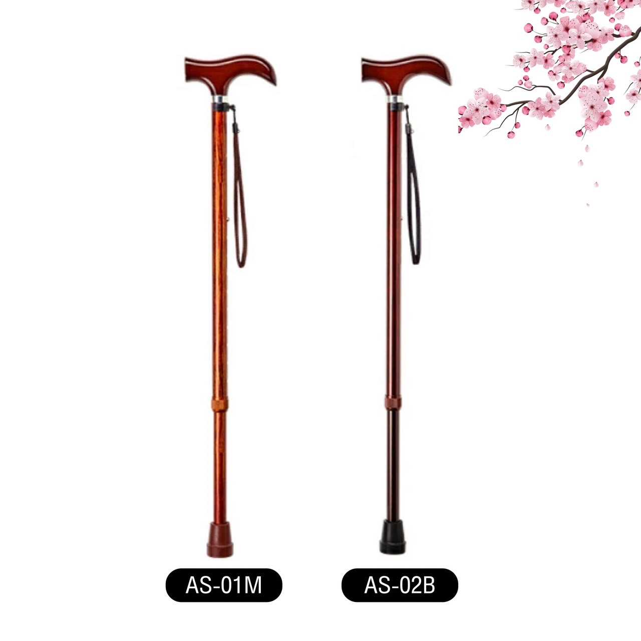 ไม้เท้าขาเดียว รุ่น AS-01M และ AS-02B