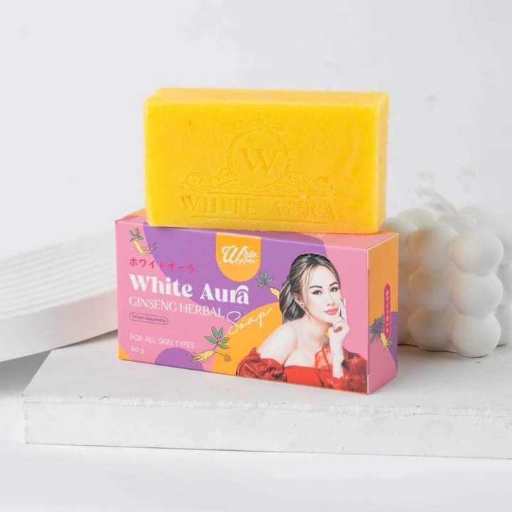 สบู่ไวท์ออร่า White Aura Soap 160g. แพ็คเกจใหม่