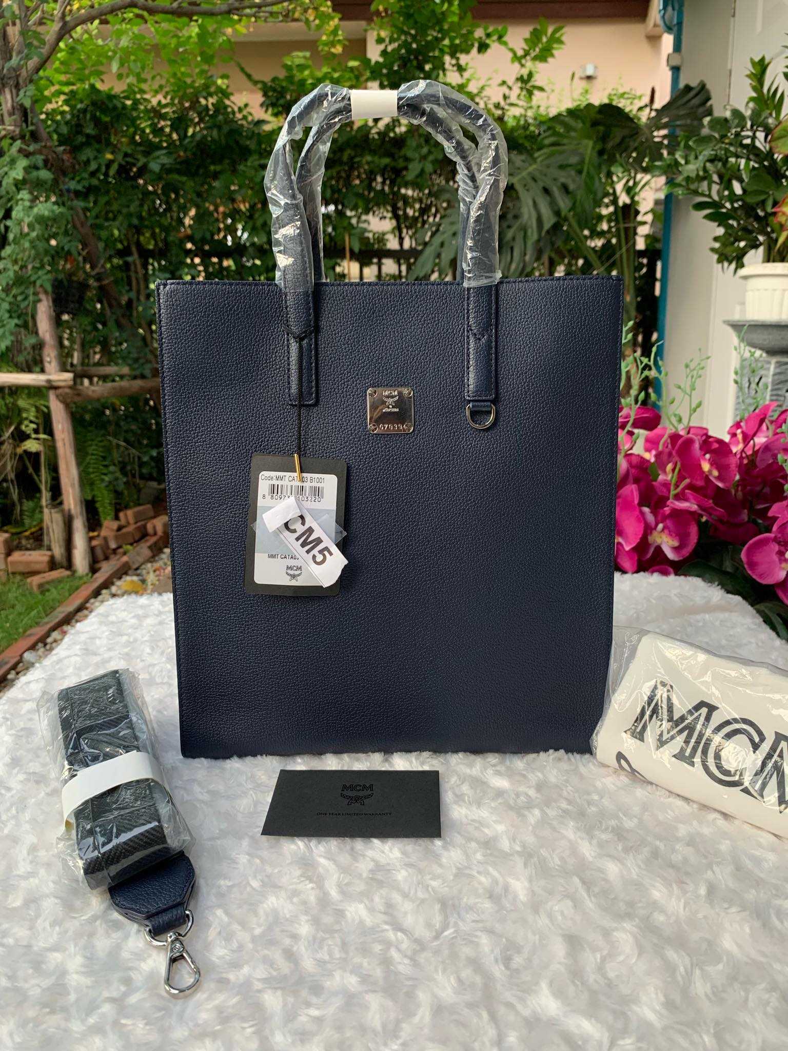 MCM Tote Bag BLUE CAMO