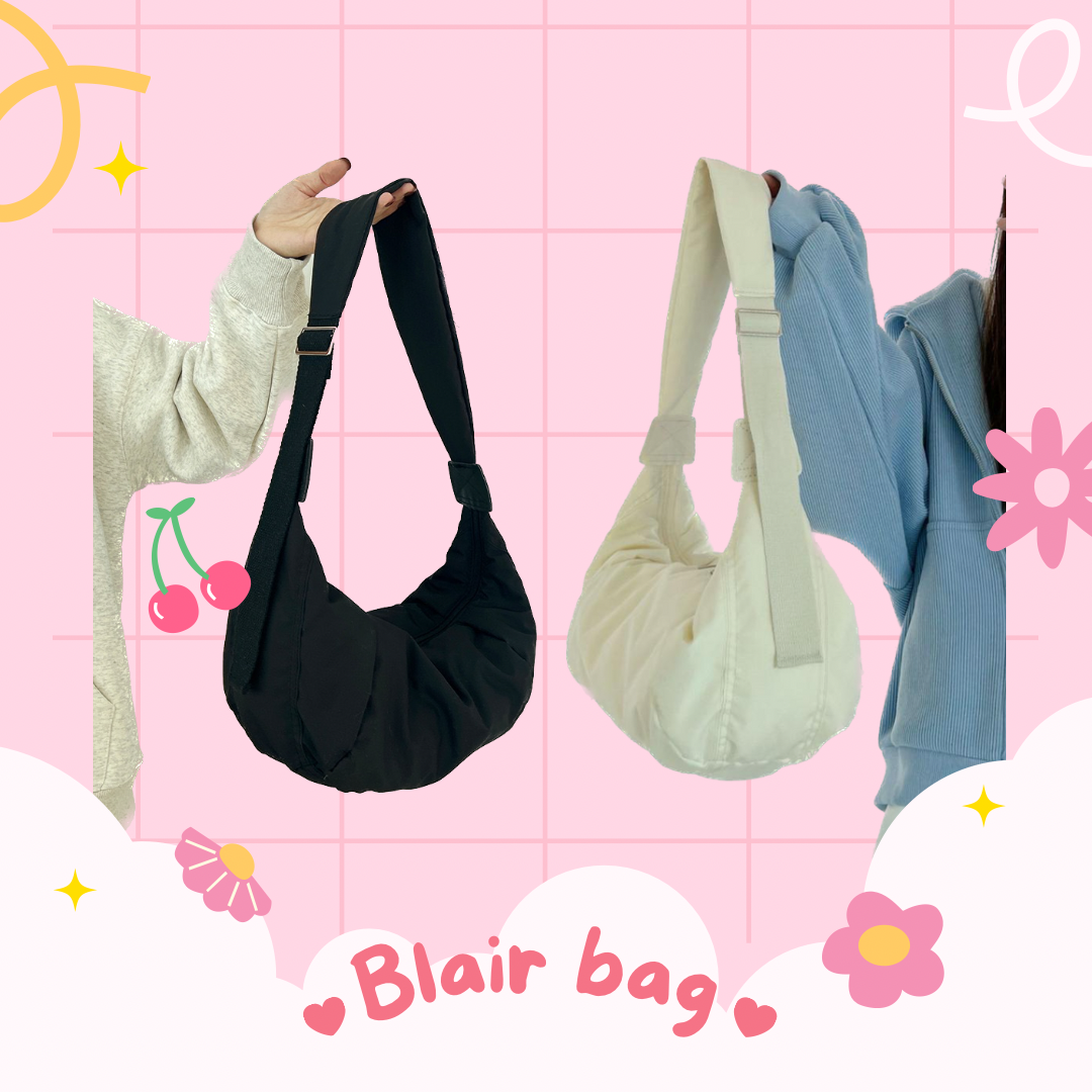 Pre- Blair bag กระเป๋าคาดอด สะพายข้าง ใส่ไอแพด หนังสือ พร้อมส่ง กันน้ำได้ จุได้เยอะ