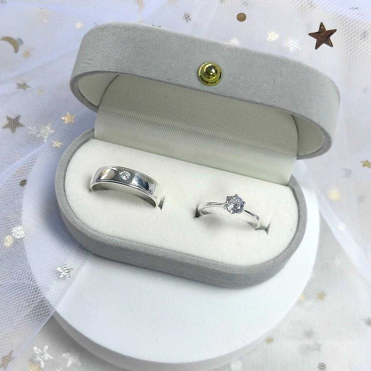 แหวนคู่เงินเเท้,เงินชุปทองคำขาวรุ่นBilly.Ariana💍💖✅สลักชื่อฟรี🤍ไม่ลอกไม่แพ้✨แถมฟรีกล่องจิวผ้าเช็ด✨