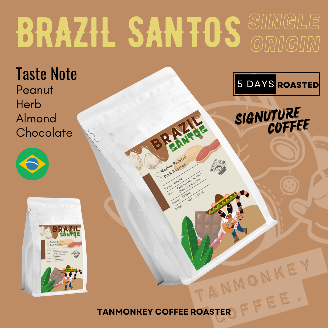 Brazil Santos Blend Coffee Medium Roasted