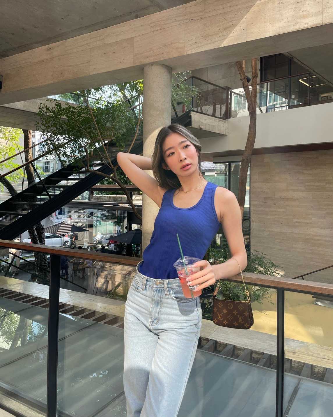 (HUSSA Styles) Found Top -Blue