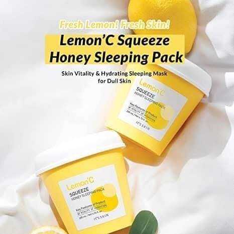 มาส์กบำรุงหน้า IT’S SKIN LEMON'C SQUEEZE HONEY SLEEPING PACK 200g