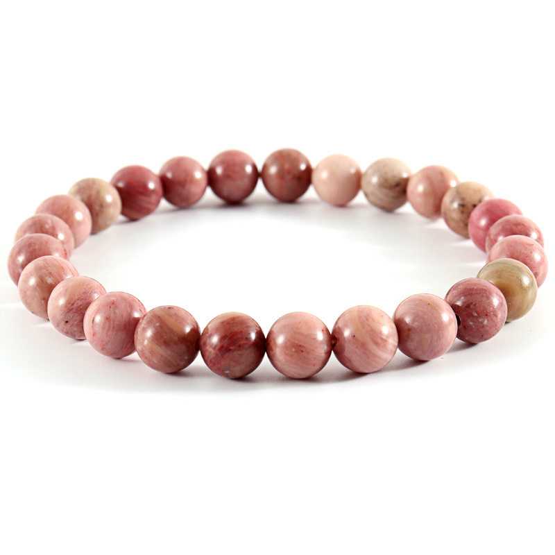 กำไลข้อมือ : โรโดไนท์ คัดสี (Pink Rhodonite) หินแห่งความรักที่ดี