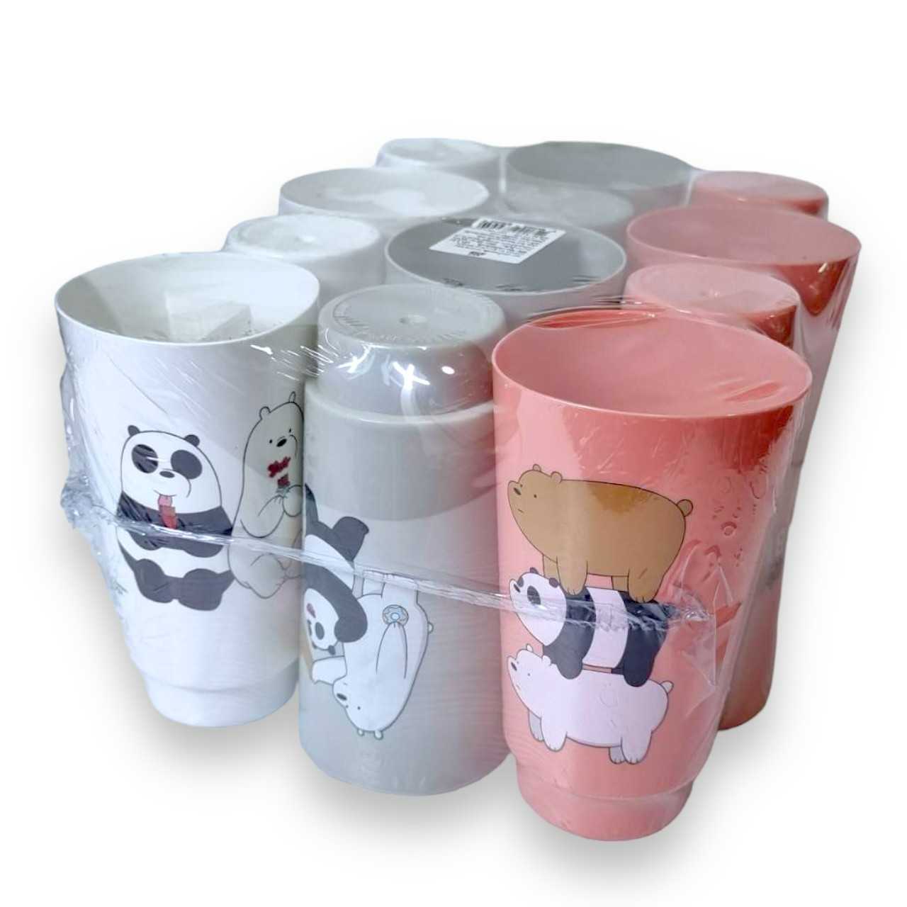 แก้วน้ำพลาสติกwe bare bears