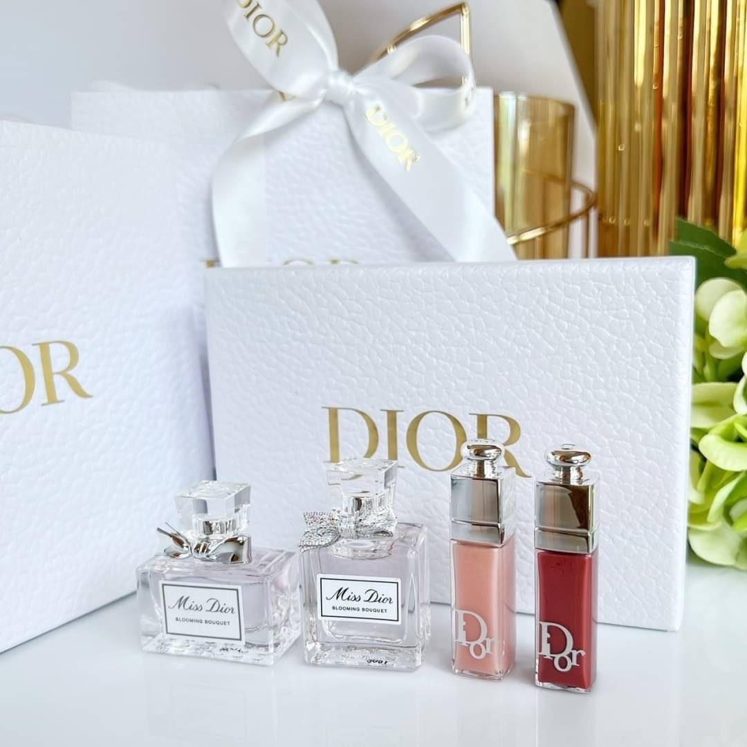 Dior Miniature Gift Box : Perfume & Lip Gloss