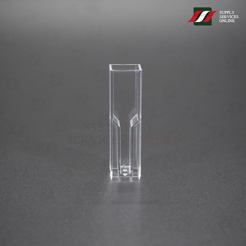 Semi Micro Cuvette 1.5ml. คิวเวต เนื้อ PS ขนาด 1.5มล.100 ชิ้น / 1 กล่อง!!!สินค้ามีจำนวนจำกัด