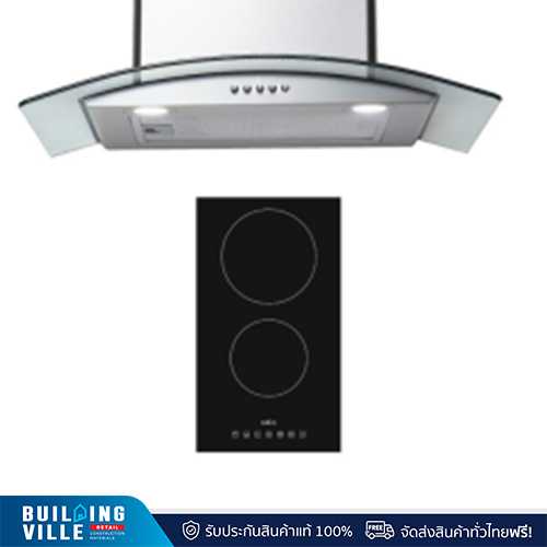 MEX ชุดเครื่องดูดควัน KV7269X60 + เตาไฟฟ้าฐานกระจกเซรามิก HVN232
