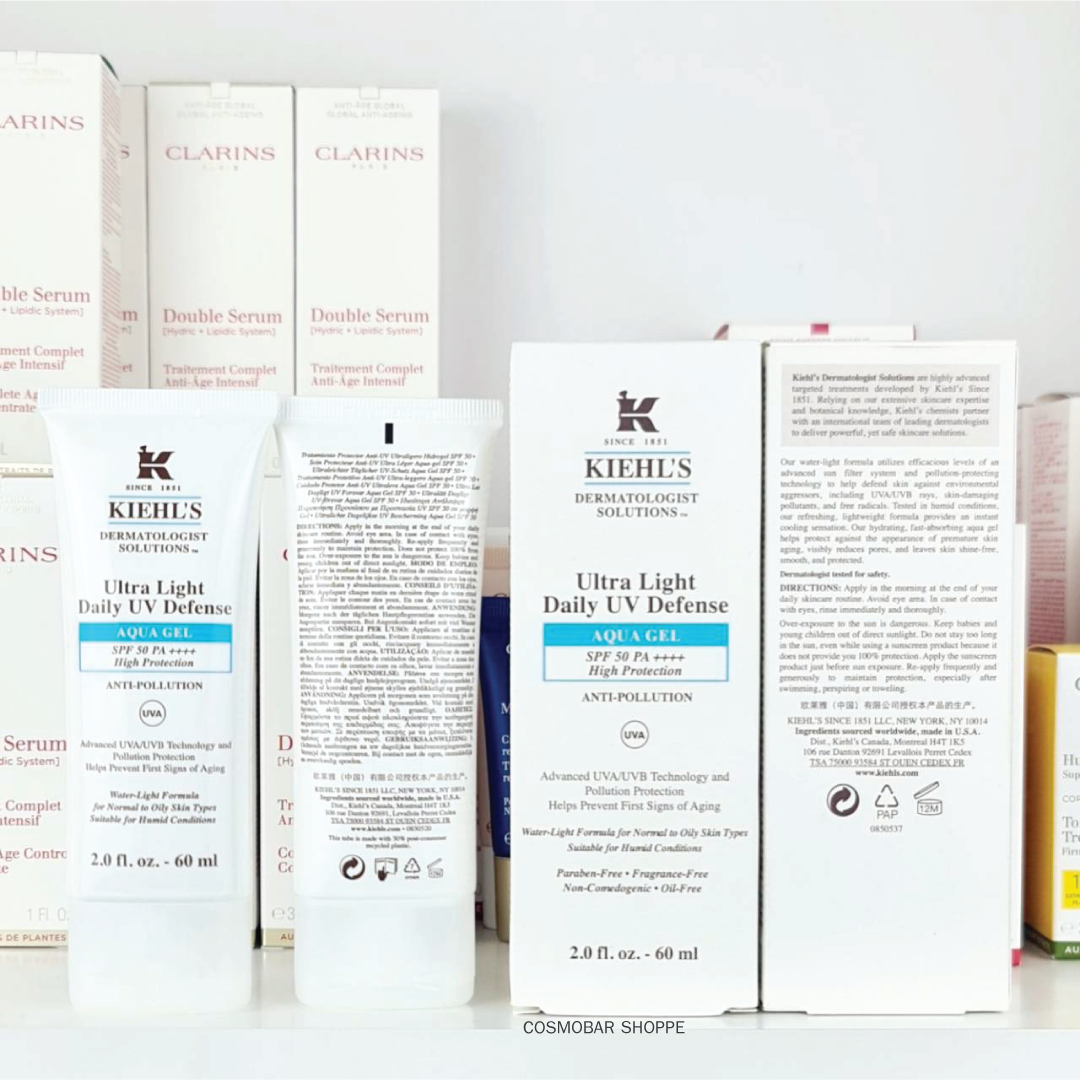 [เจลกันแดด] Kiehl’s - Ultra Light Daily UV Defense Aqua Gel SPF50 PA++++ 60ml.