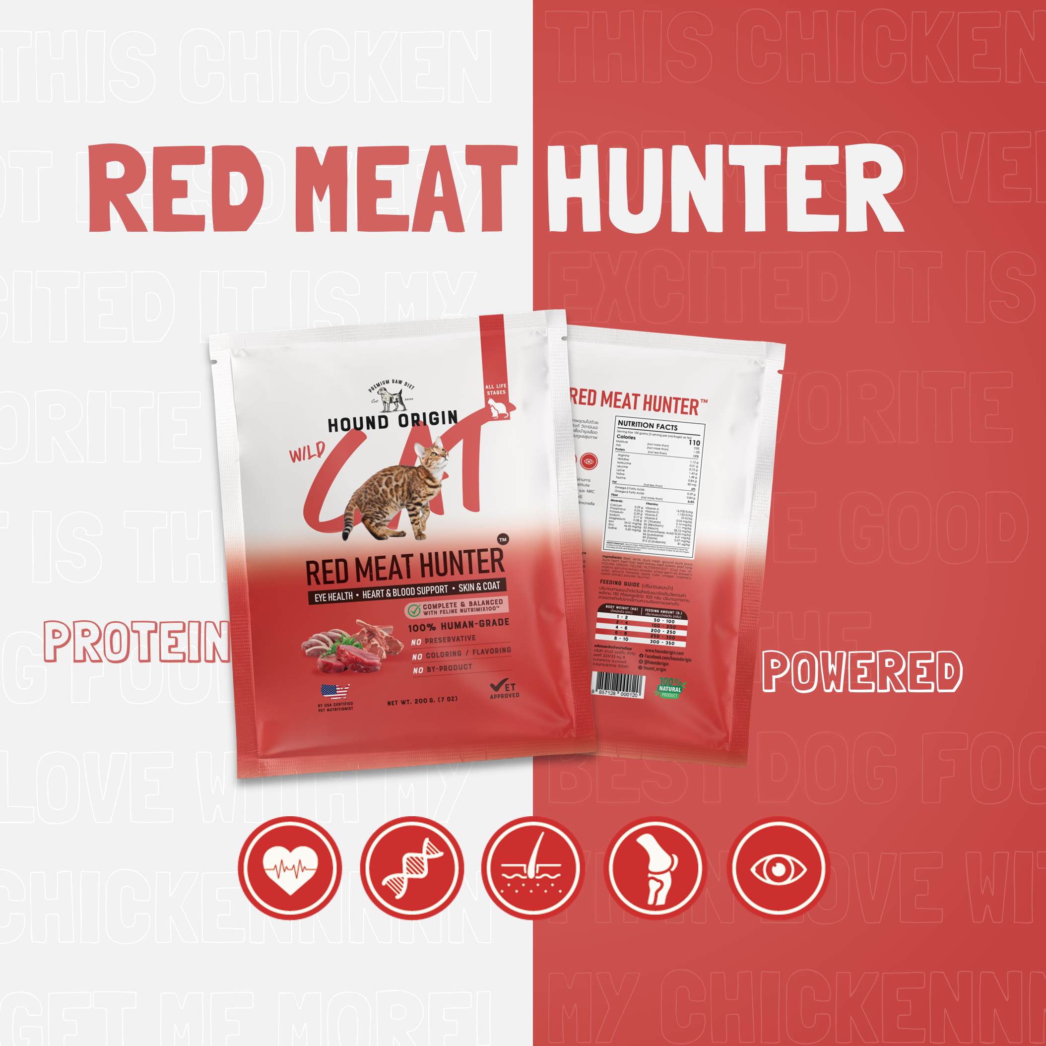 Wildcat Red Meat Hunter™ - 200 g.
