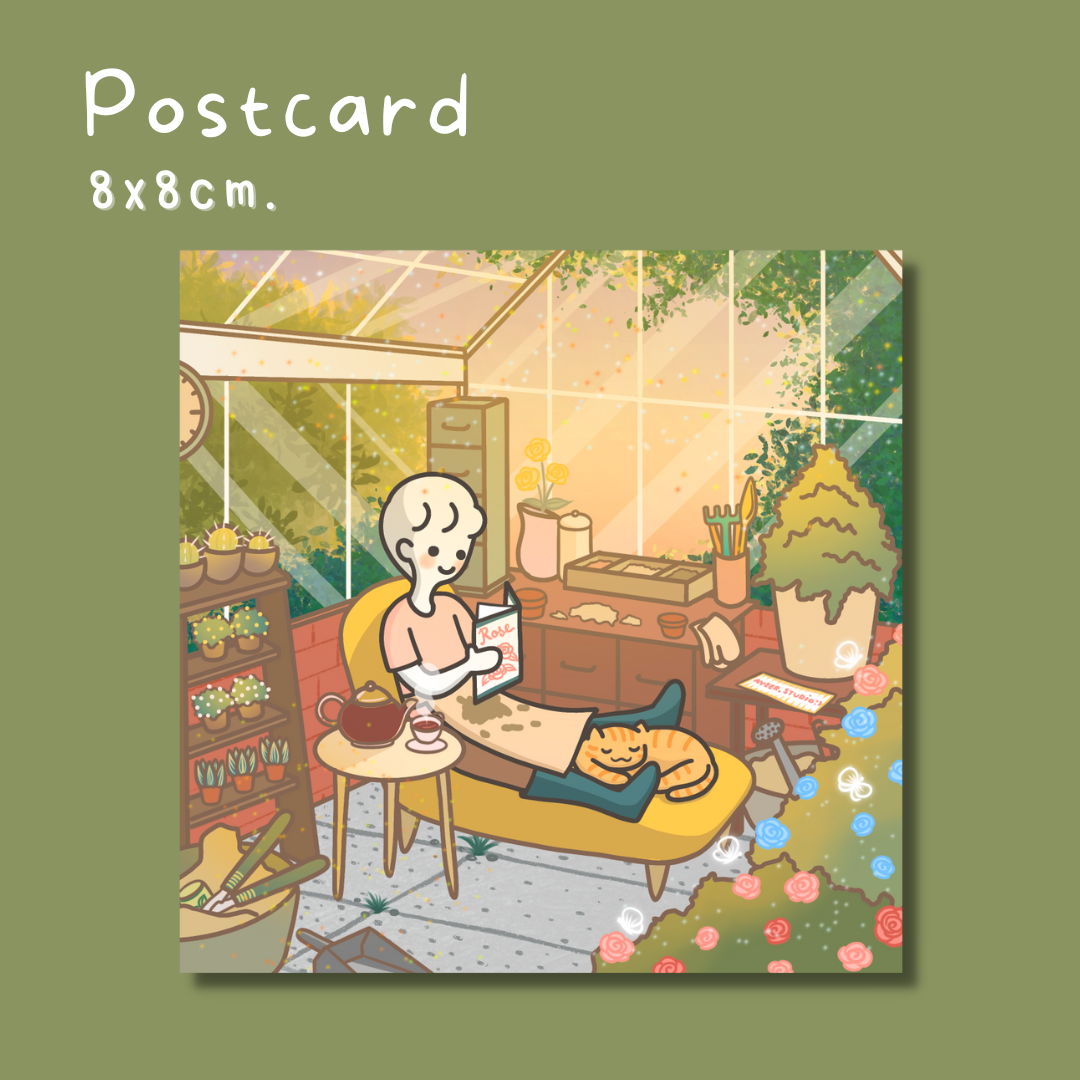 มินิโปสการ์ด Daily Smiley Collection : Cozy Greenhouse
