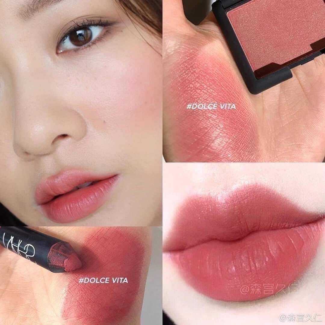 ลิปบาล์ม Nars Mini Dolce Vita Cheek and lip Duo  #สินค้าป้ายไทย
