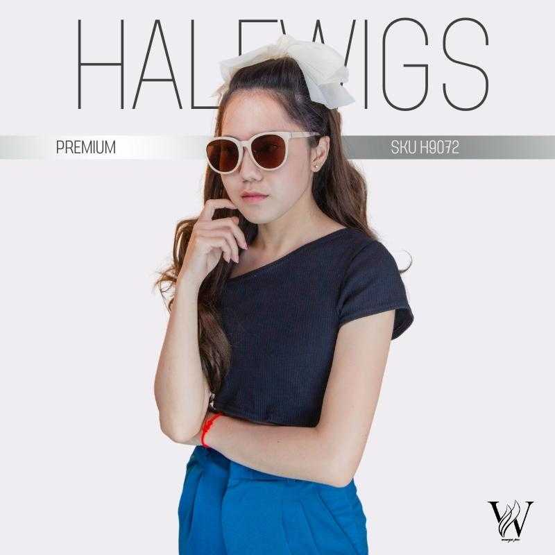HALFWIGS ฮาฟวิกดัดลอนยาว ความยาว 54 cm. วิกผมไหมเกาหลีเกรดพรีเมียม H9072