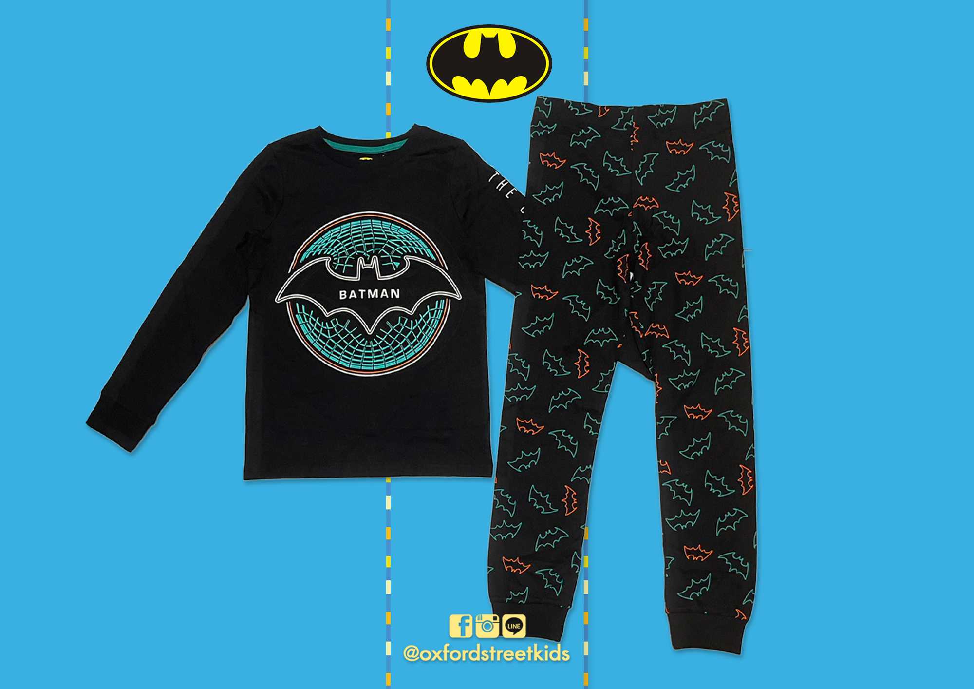 𝐒𝐀𝐋𝐄❗️ [8-9Y] Batman Pyjamas Set ชุดนอนเด็ก แบตแมน