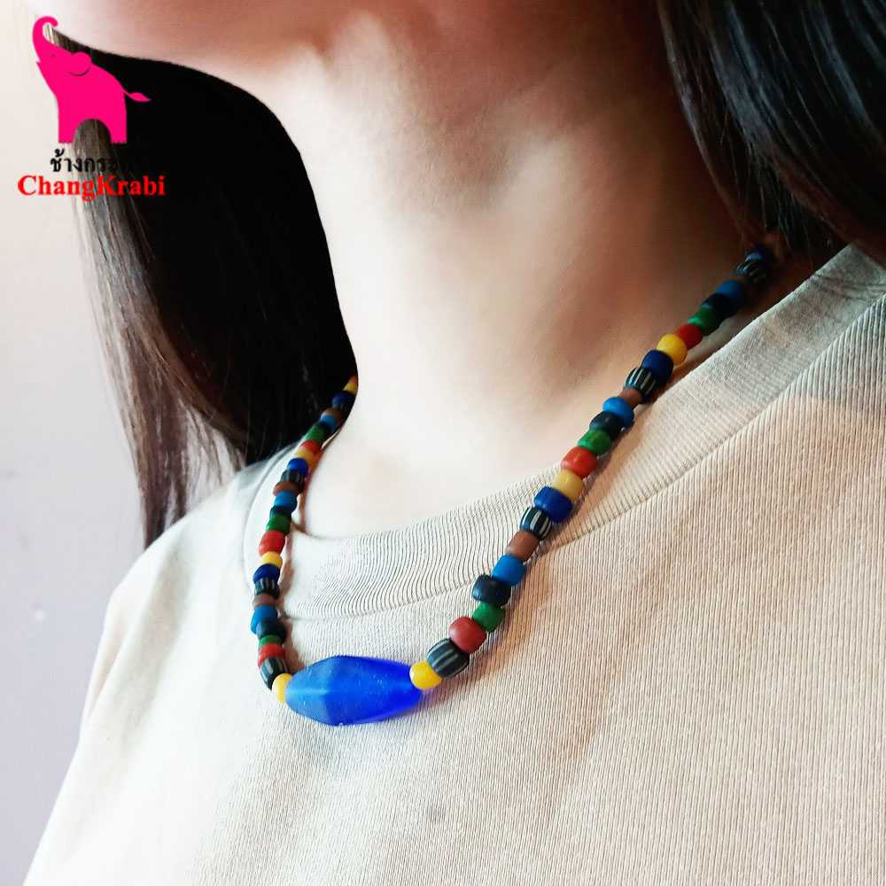 S018 สร้อยพระ โชว์เม็ดลูกปัดทั้งเส้น สร้อยคอ สร้อยหิน สร้อยพระสวยๆ