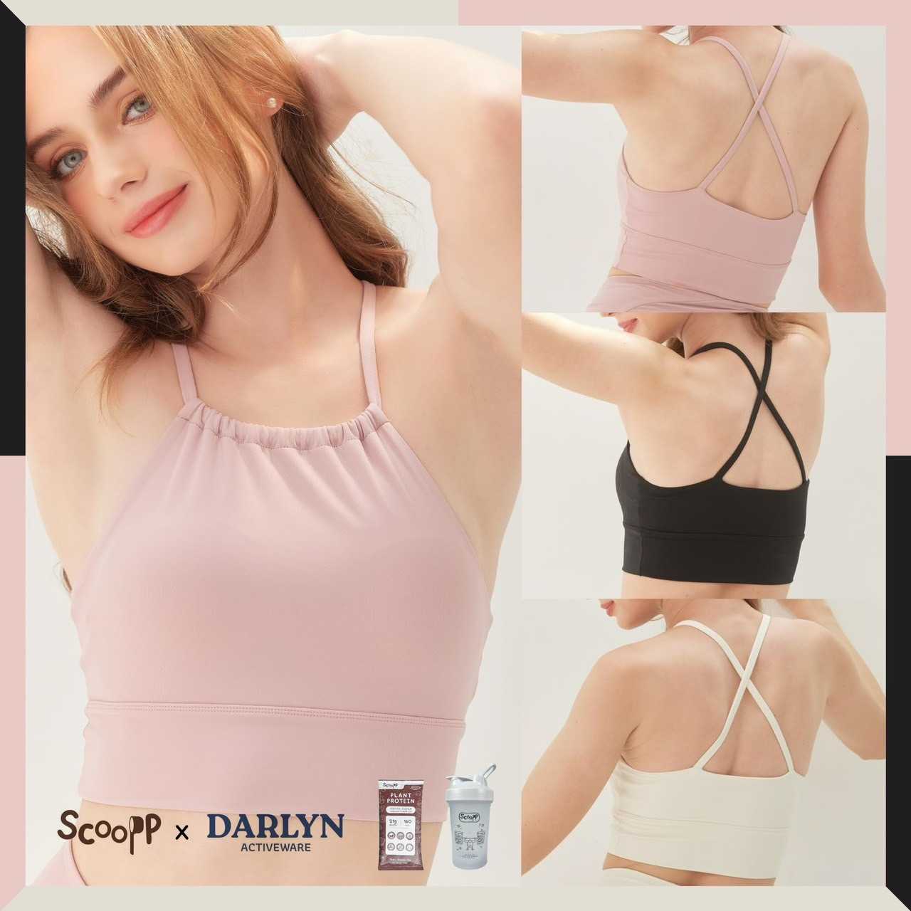 Darlyn - Lena bra สปอร์ตบรา ฟองน้ำถอดเข้าออกได้  (ซื้อสินค้าในร้านครบ 3 ชิ้น ฟรีค่าส่ง)