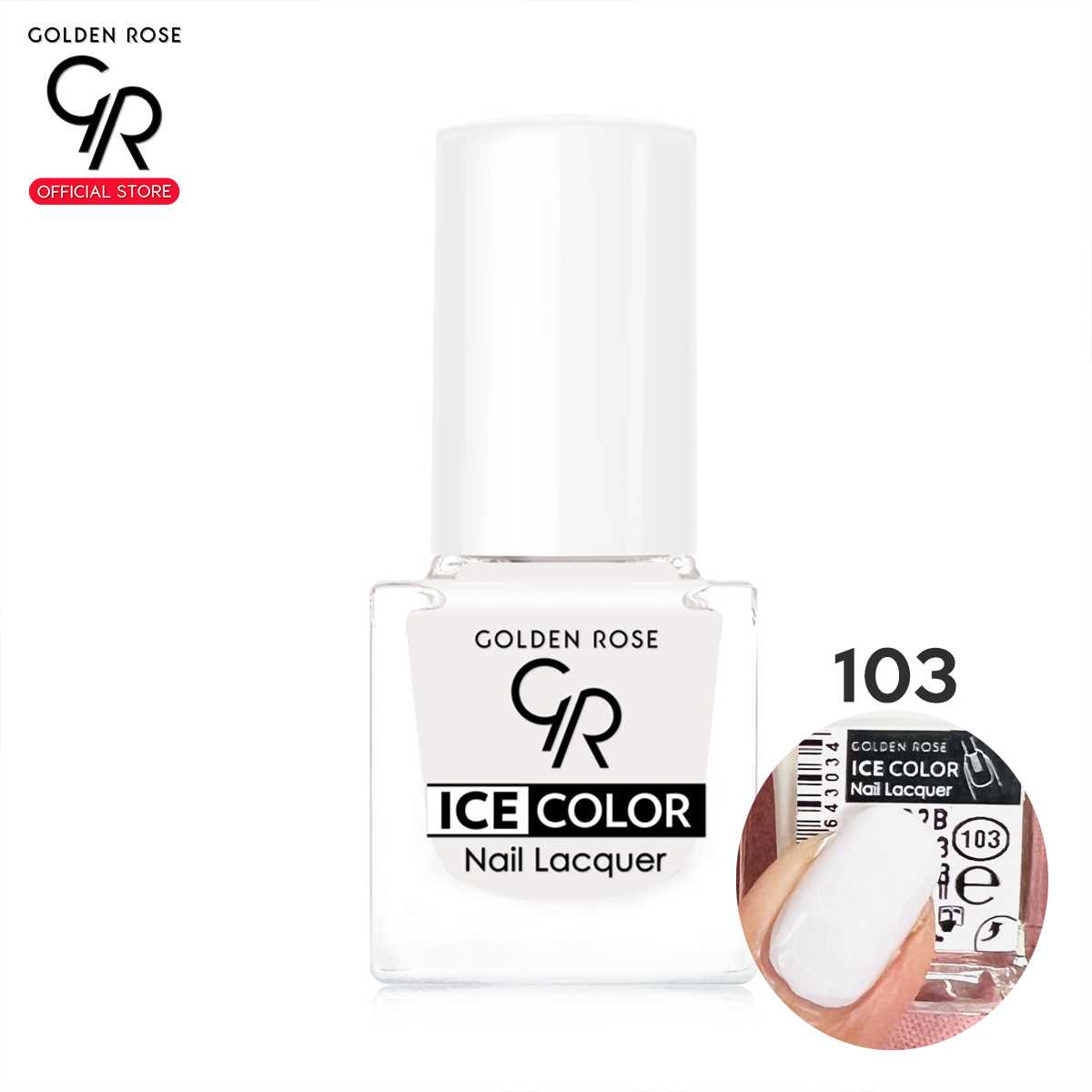 Golden Rose โกลเด้น โรส สีทาเล็บ ไอซ์ เนลล์ 6 มล. Ice no.103