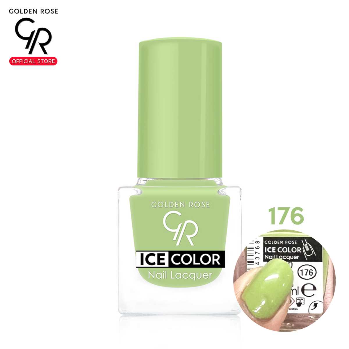 Golden Rose โกลเด้น โรส สีทาเล็บ ไอซ์ เนลล์ 6 มล. Ice no.176