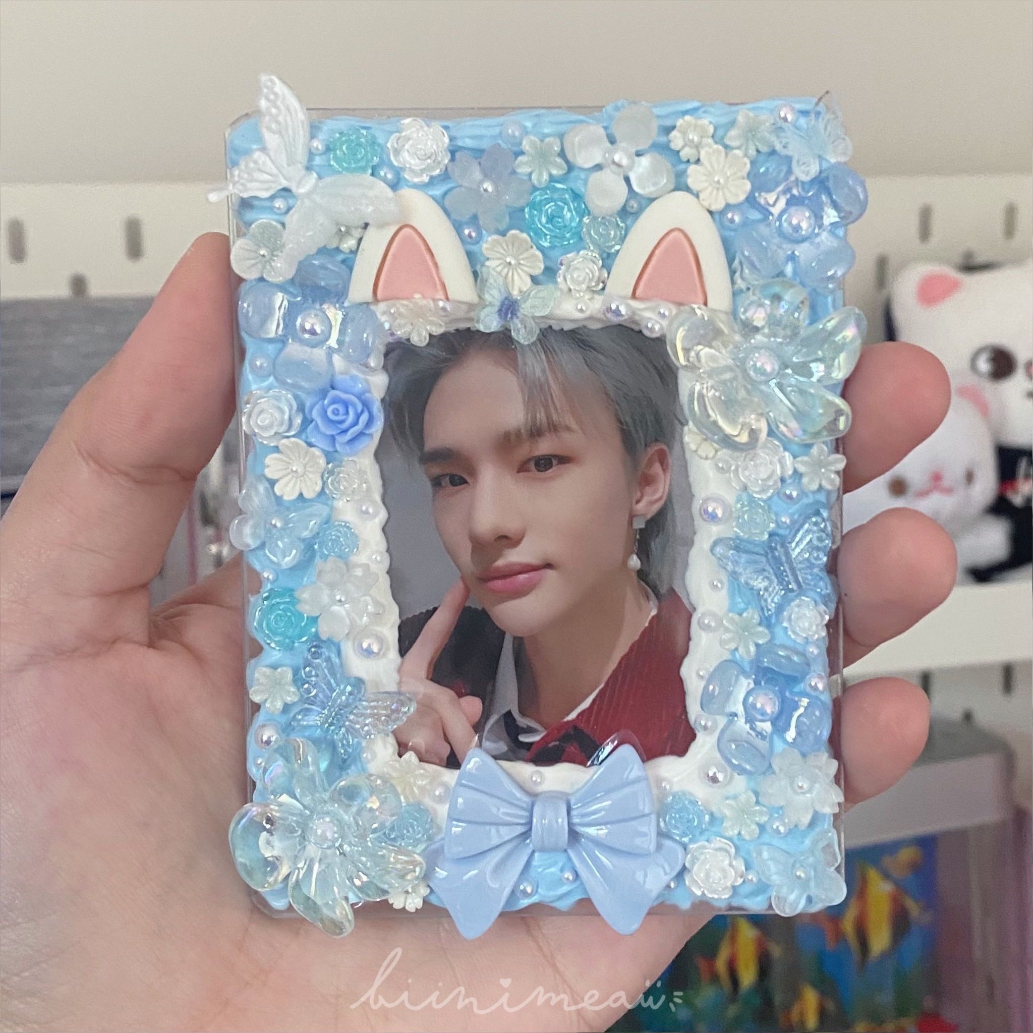 💙 เฟรมการ์ดวิปครีมหูน้องแมว 🐈‍⬛🤍