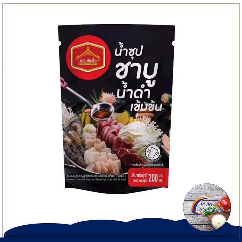 น้ำซุป ชาบู น้ำดำ เข้มข้น สไตล์ญี่ปุ่น ตราเพียวไท 200 ML
