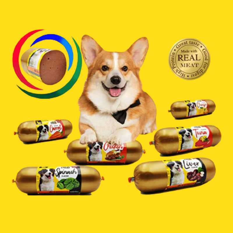 Pet8 Hot dog  150g  ขนมฮอทด็อกสำหรับสุนัข (แถม)