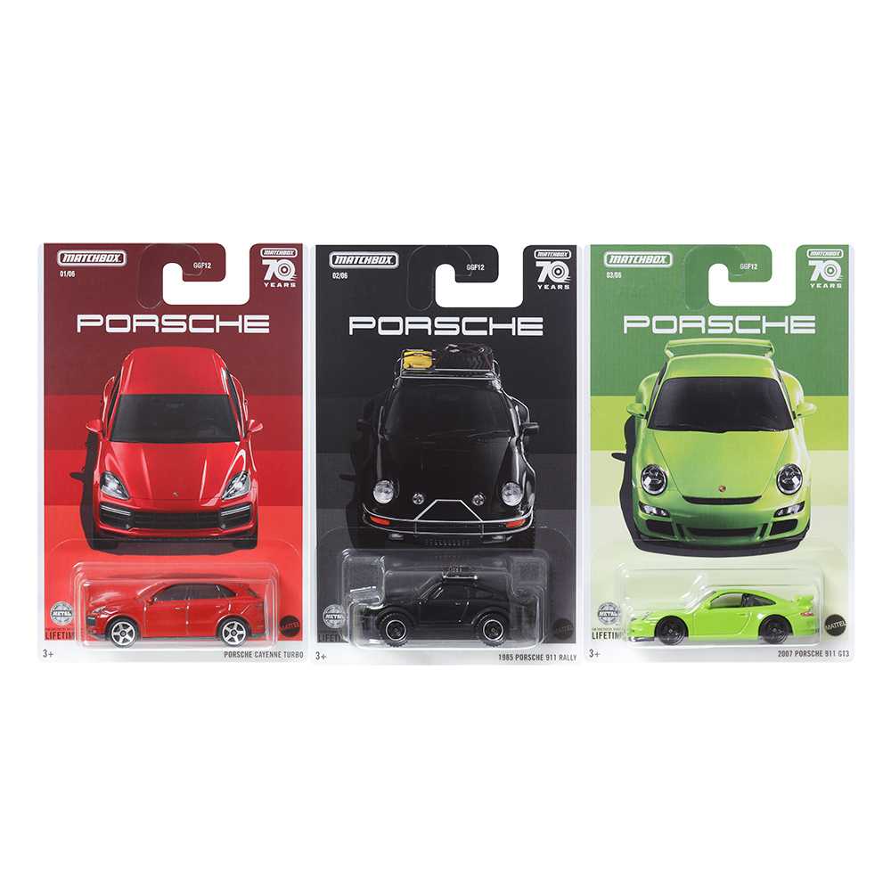Matchbox Porsche Theme Assortment ครบ 6 แบบ ยกลัง (GGF12-956S)