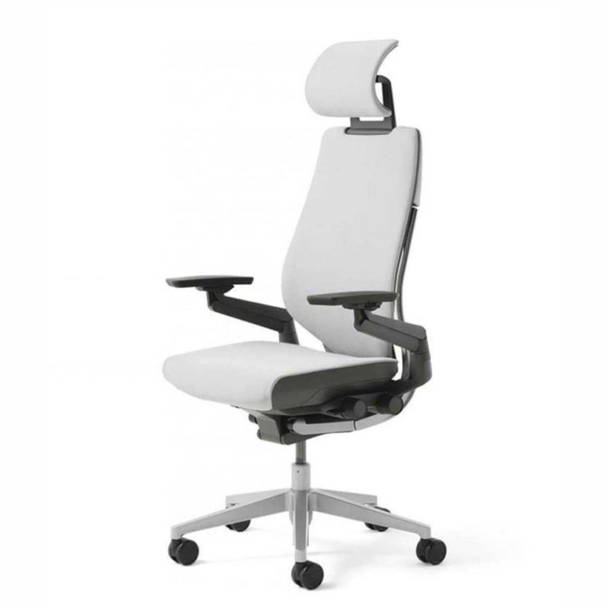 Modernform เก้าอี้ Steelcase ergonomic รุ่น Gesture พนักพิงสูง พนักเทาโครงเงิน