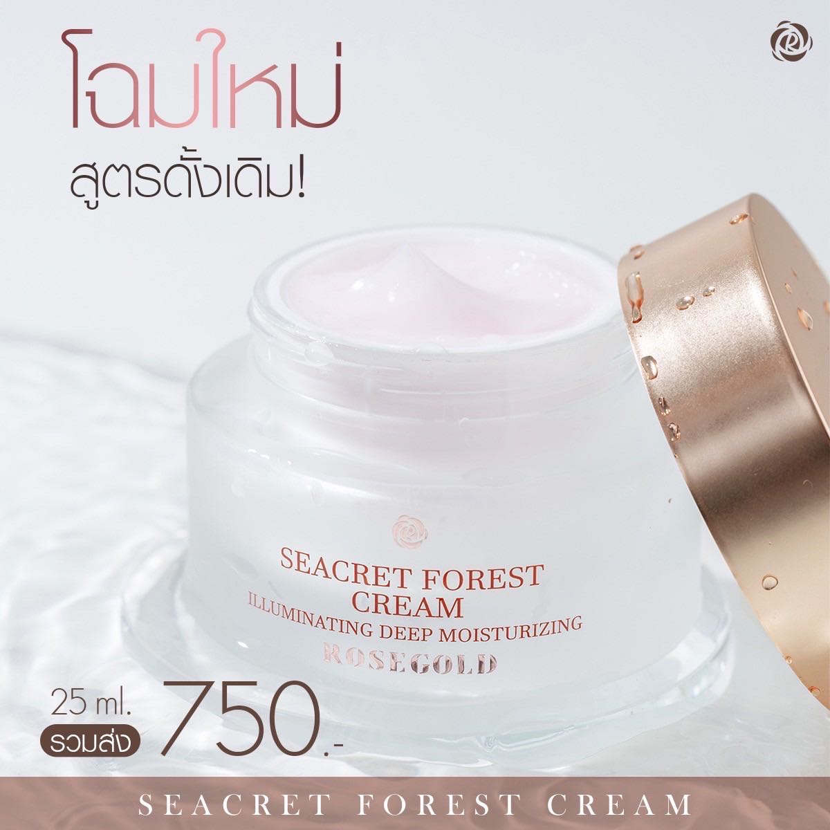Seacret forest cream แพคเกจใหม่💯 (ครีมหน้าใสลดสิว)