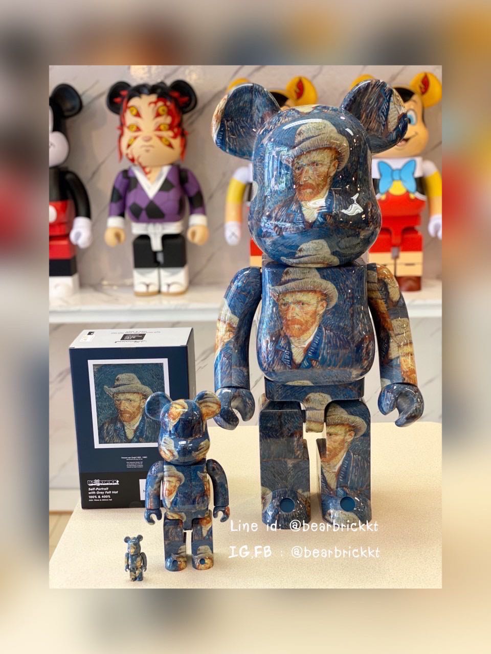 Bearbrick Van Gogh Self-portrait 100%+400%,1000%