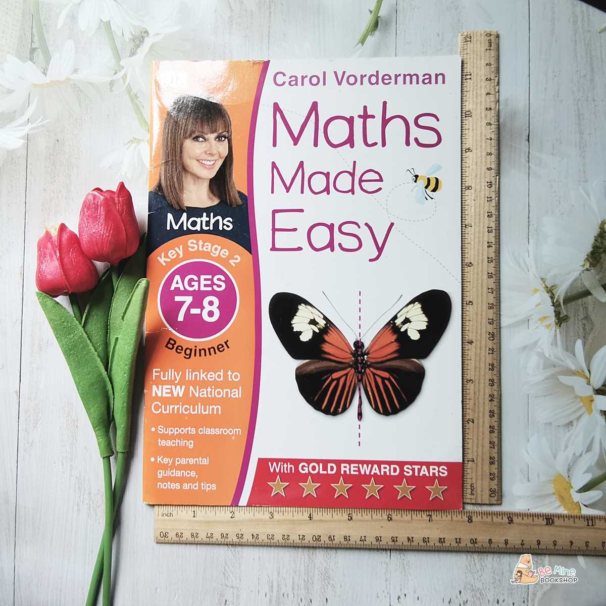 แบบฝึกหัดคณิตศาสตร์║Maths Made Easy Ages 7-8║📌มีรอยเขียนบางส่วน 3 หน้า สติ๊กเกอร์ดาวใช้ไป 2 ดวง