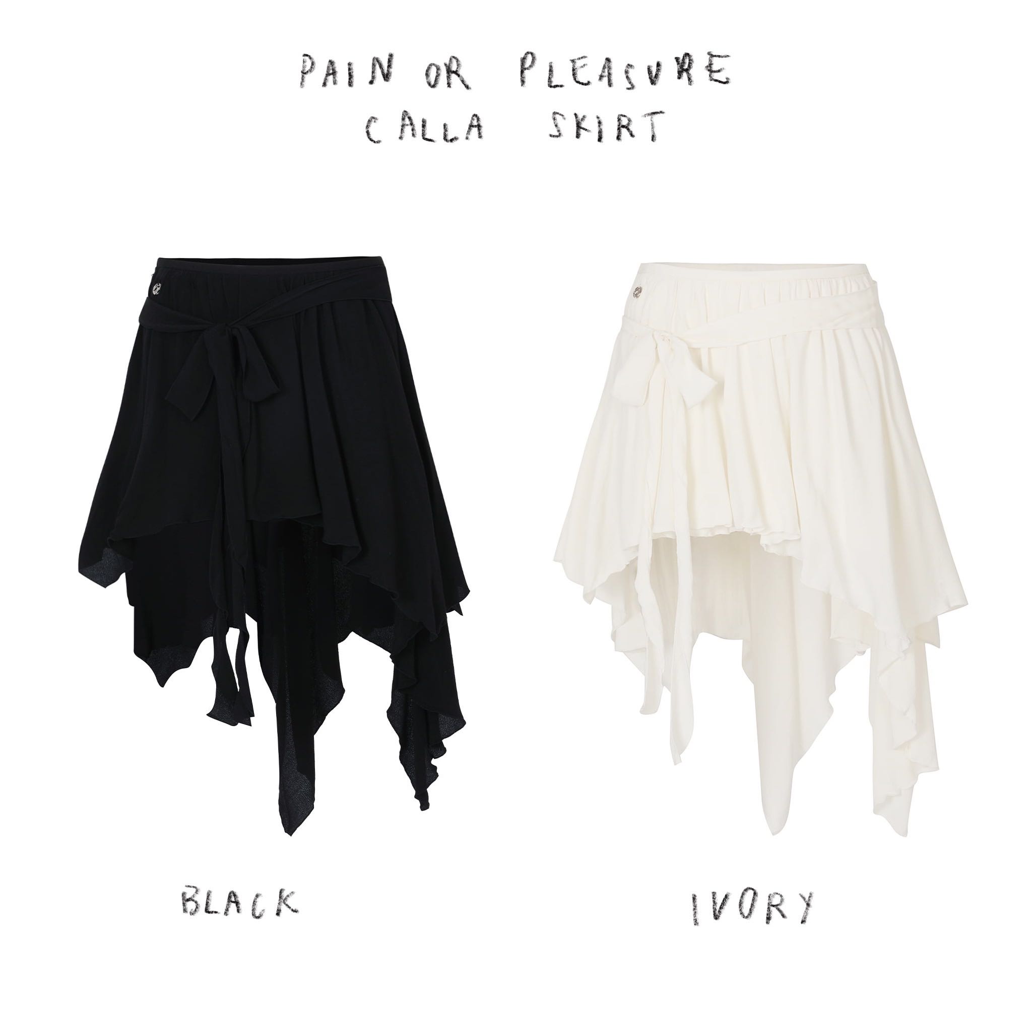 (PRE,รวมส่ง) calla skirt / Pain or Pleasure