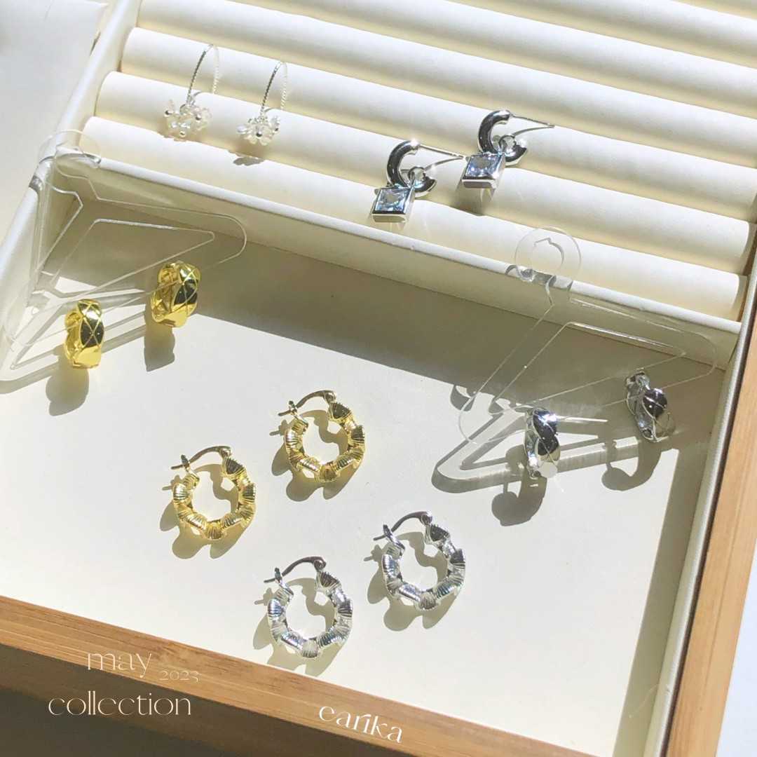 earika.earrings - ต่างหูเงินแท้ S92.5 คอลเลคชั่นต้นเดือนพฤษภาคม 2023 (2) เหมาะสำหรับคนแพ้ง่าย